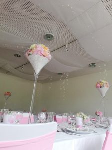 Kleiner Saal Waldheim Lindental für Hochzeit gestaltet