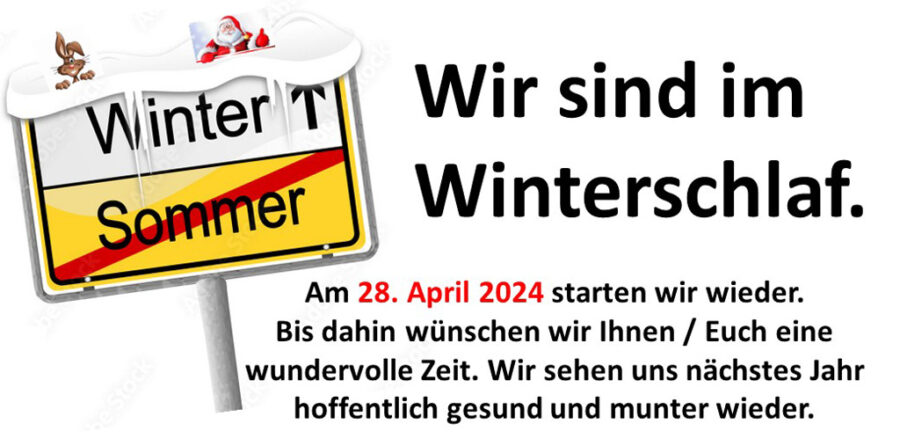 Winterschlaf Waldheim 2023/24